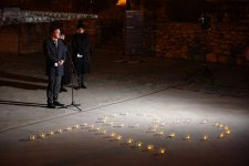 Az ostrom lezárultára, katonai és civil áldozatokra emlékeztek Budán